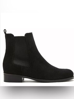La Canadienne  Stormi City Dry Pull On Black Suede Booties Women’s Size 8.5M New